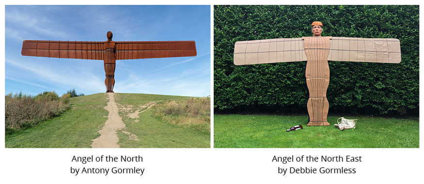 Angel of the North by Antony Gormley Angel of the North East by Debbie Gormless #all4won #abdnartmuseums #gettymuseumchallenge