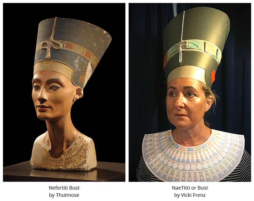 Nefertiti Bust by Thutmose NaeTitti or Bust by Vicki Frenz #all4won #abdnartmuseums #gettymuseumchallenge