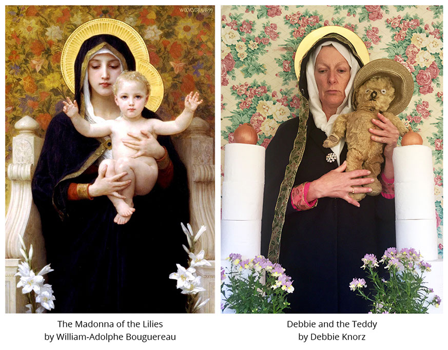The Madonna of the Lilies by William-Adolphe Bouguereau Debbie and the Teddy by Debbie Knorz&nbsp; #all4won #abdnartmuseums #gettymuseumchallenge
